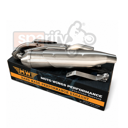 Hero Xpulse 2V/4V Thrasher - Performance Exhaust full system with bend pipes and DB killer - MOTOWINGS