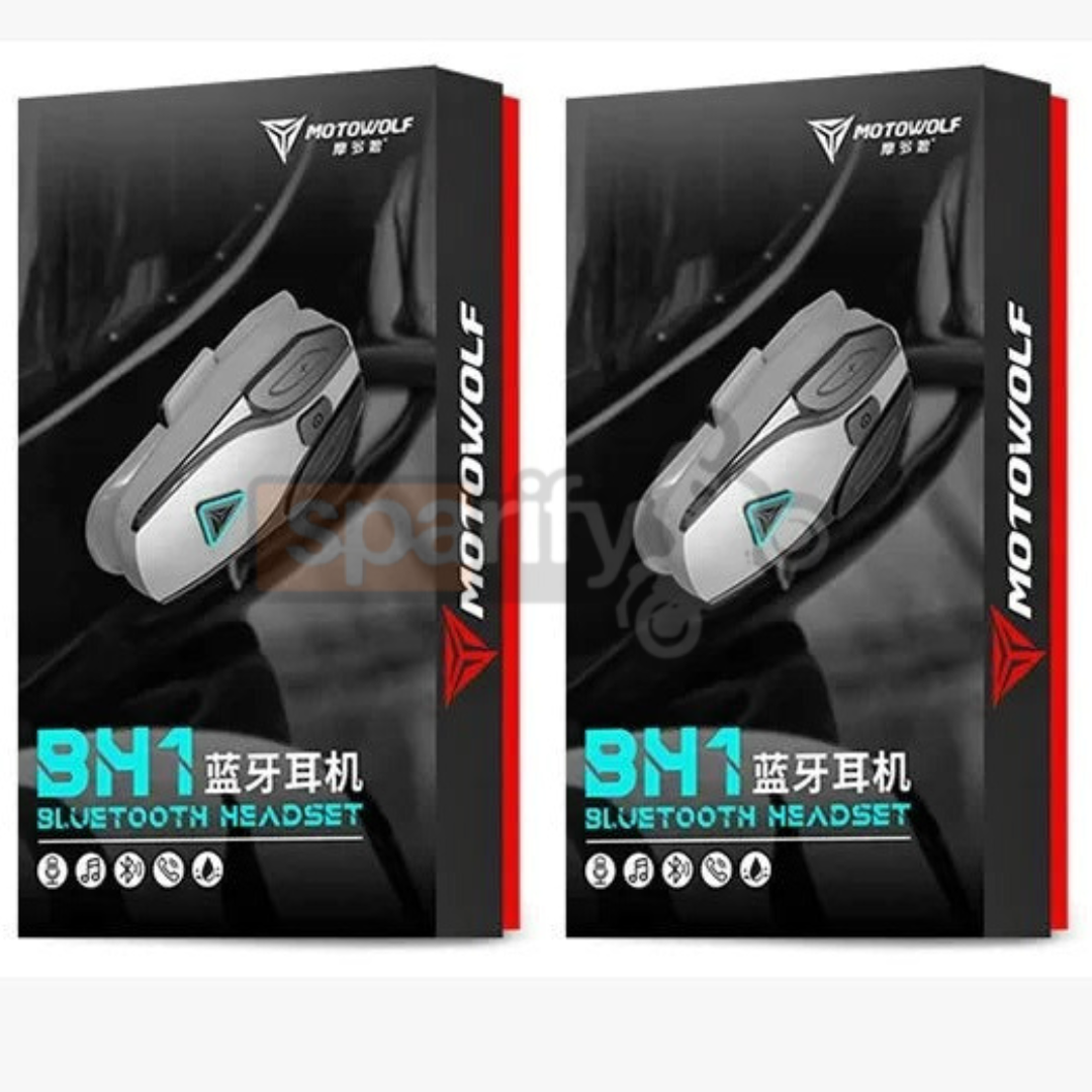 MOTOWOLF BH1 Motorcycle Helmet Headset Bluetooth Headset for Full Face Helmet (Hard Microphone) – Advanced Motorcycle Communication