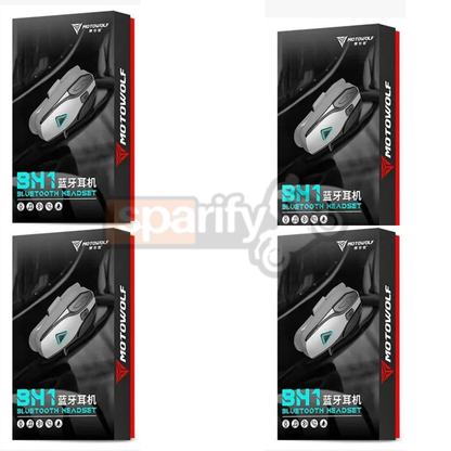 MOTOWOLF BH1 Motorcycle Helmet Headset Bluetooth Headset for Full Face Helmet (Hard Microphone) – Advanced Motorcycle Communication