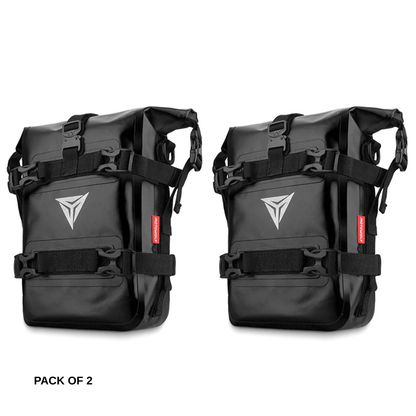 MOTOWOLF | Bumper bag | Bike Side Bag | Crash Guard Bag | 8L | Dirt Proof | Abrasion Resistant | Fully Waterproof | Quick Disassemble |  Multifunction | Large Capacity Bag - BLACK