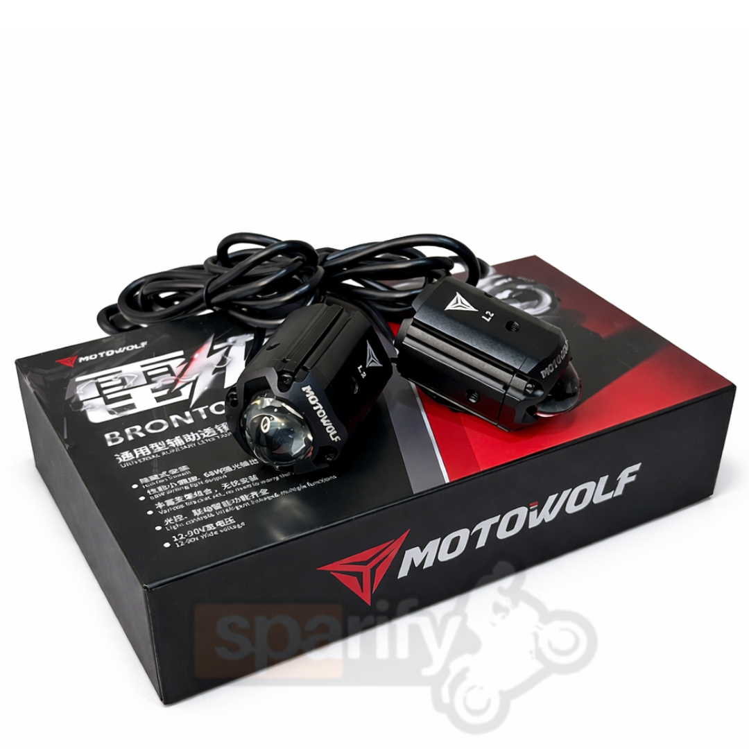 Motowolf L2 Brontosaurus Waterproof Fog Light ( pair ) | 1 Year Warranty - universal for all motorcycle