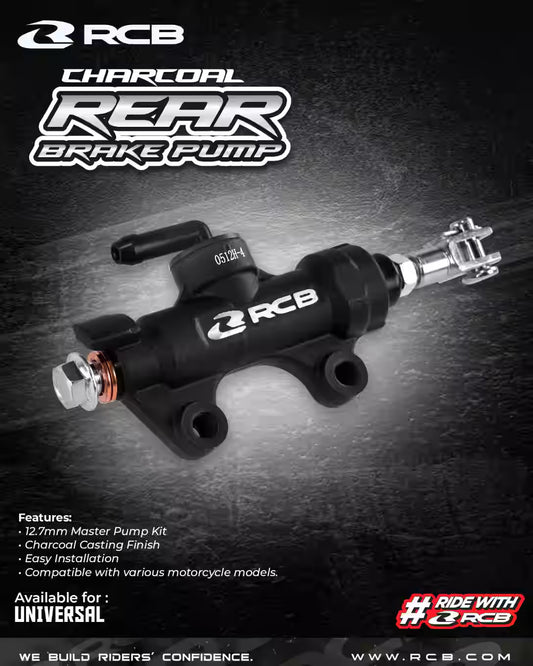 RCB REAR BRAKE PUMP CHARCOAL E-12 (R) 01BP002Z - 12.7mm