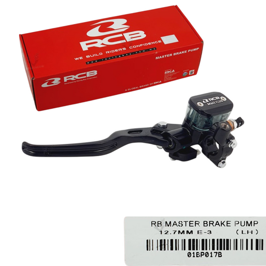 RCB E3 Series | Master Brake Pump | 12.7 MM | LH | Master Cylinder ( BLACK ) - 01BP017B