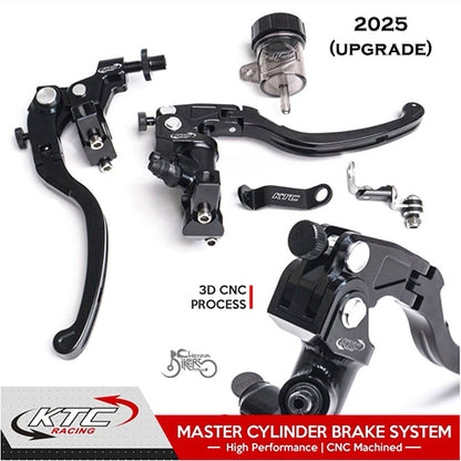 KTC RACING | Universal Adjustable Hydraulic Brake Clutch Lever with Master Cylinder - Made in Indonesia