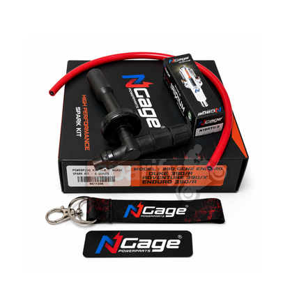 KTM DUKE 390 / R ( GEN 2 / GEN 3 ) | High performance | Spark plug cable kit | Resistor Spark Caps