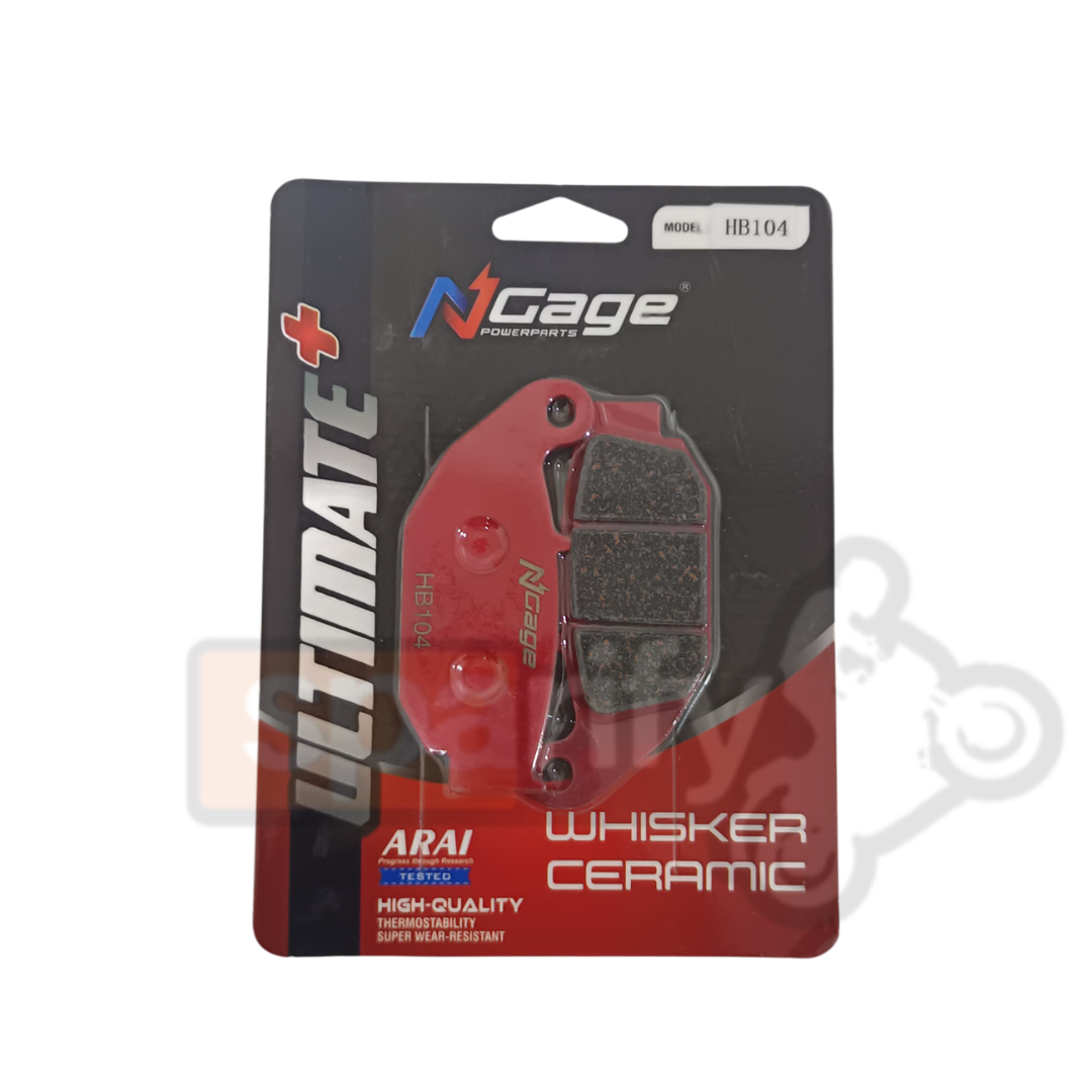 HERO XPULSE 200 - 210 | rear whisker ceramic Ultimate + brake pads | NGAGE POWERPARTS