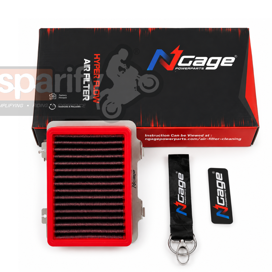 Hyper Flow Air Filter For Ktm Bs6 - Bs4 200 / 250 / 390 ( duke/rc/adventure ) models - NGAGE POWERPARTS