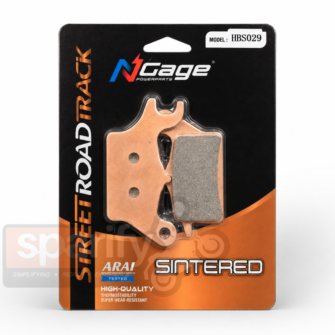 Yamaha Aerox 155 ( 2023 and above )  | front sintered brake pads | NGAGE POWERPARTS - ARAI Certified for Extreme Performance