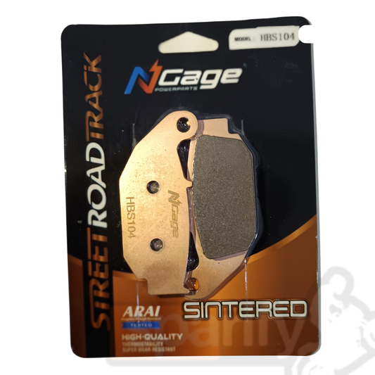 HERO XPULSE 200 - 210 | REAR sintered brake pads | NGAGE POWERPARTS - ARAI Certified for Extreme Performance)