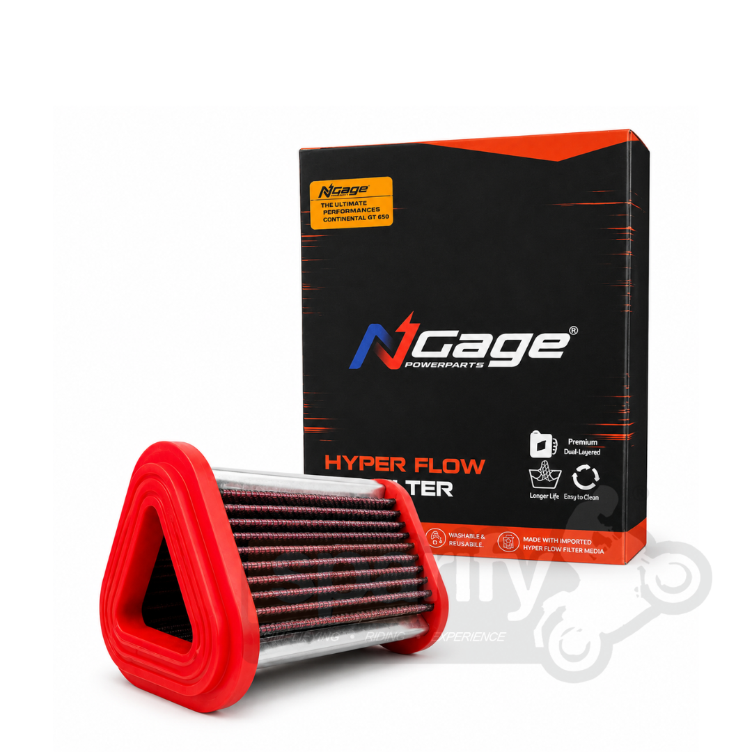 Hyper Flow Air Filter for Royal Enfield Continental GT / Interceptor Twins 650 NGAGE POWERPARTS