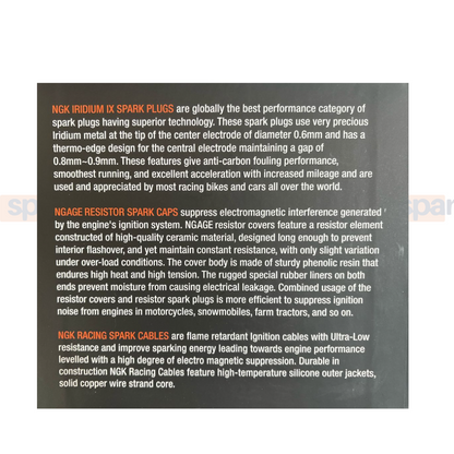 RE Himalayan 411 - Scram 411 | High performance | Spark plug cable kit | Resistor Spark Caps