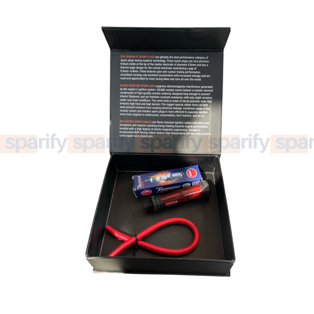 RE Meteor 350 - Classic reborn 350 - Hunter 350 | High performance | Spark plug cable kit | Resistor Spark Caps