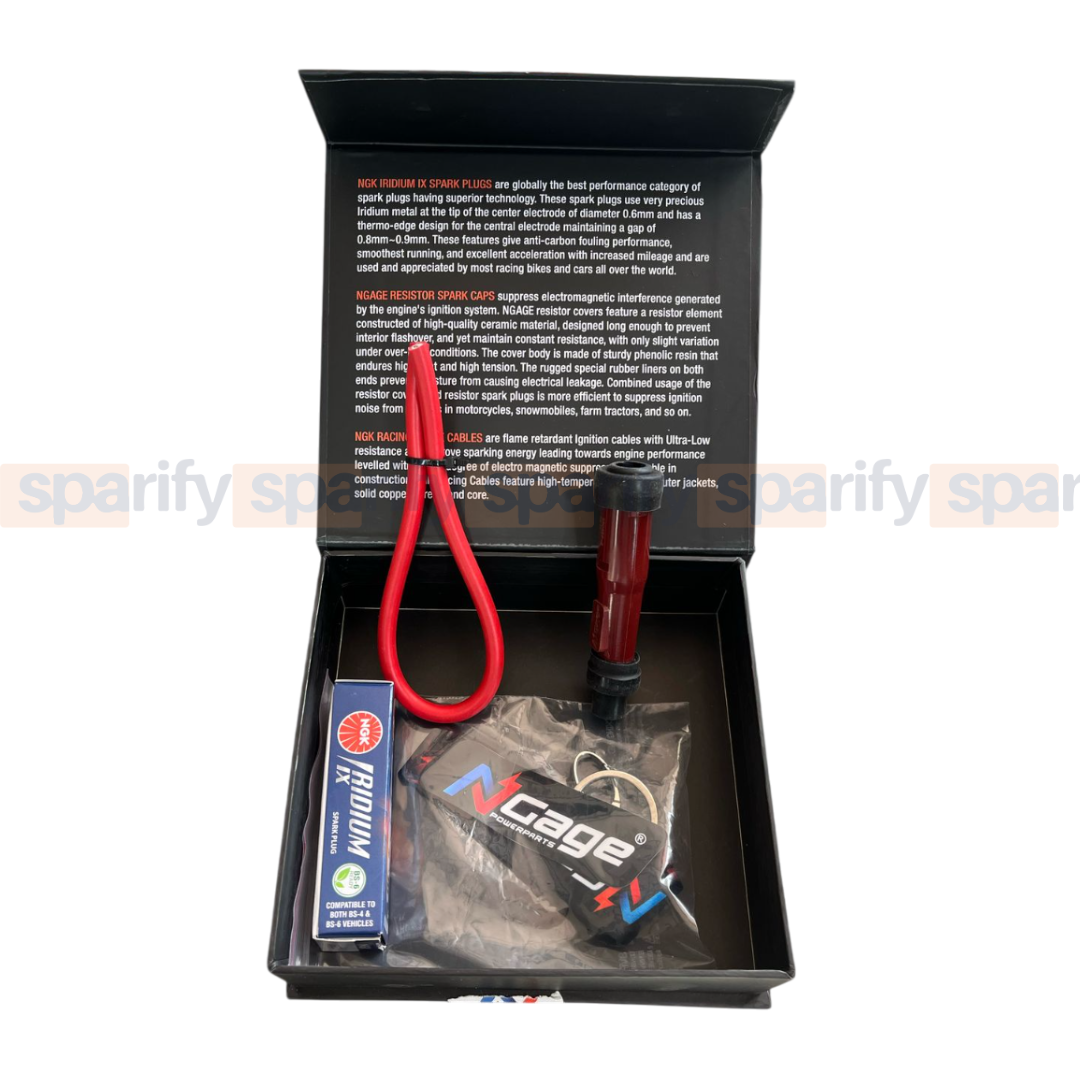 RE Himalayan 411 - Scram 411 | High performance | Spark plug cable kit | Resistor Spark Caps