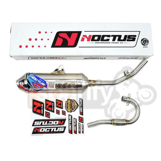 NORIFUMI NOCTUS T5 CRF 150 L WITH DB KILLER | COMPATIBLE FOR XPULSE 200 | FULL SYSTEM PERFORMANCE EXHAUST  WITH BEND PIPE