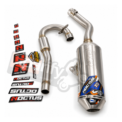HERO XPULSE 200 NORIFUMI NOCTUS T5 BORE UP CRF 150L EXHAUST WITH DB KILLER | COMPATIBLE FOR XPULSE 200 | FULL SYSTEM PERFORMANCE EXHAUST  WITH BEND PIPE