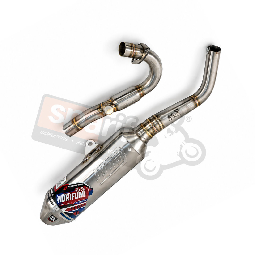 Hero Xpulse 200 2v/4v Norifumi Rocket 4 Kompetisi CRF 150 L Exhaust With DB Killer | FULL SYSTEM PERFORMANCE EXHAUST  WITH BEND PIPE