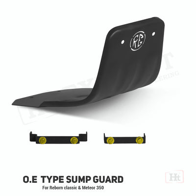 Hitech O.E TYPE SUMP GUARD FOR METEOR AND REBORN CLASSIC BLACK MATT
