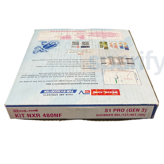 Ola S1 PRO ( GEN 3 ) Chain Sprocket kit - Rolon - NXR 480NF