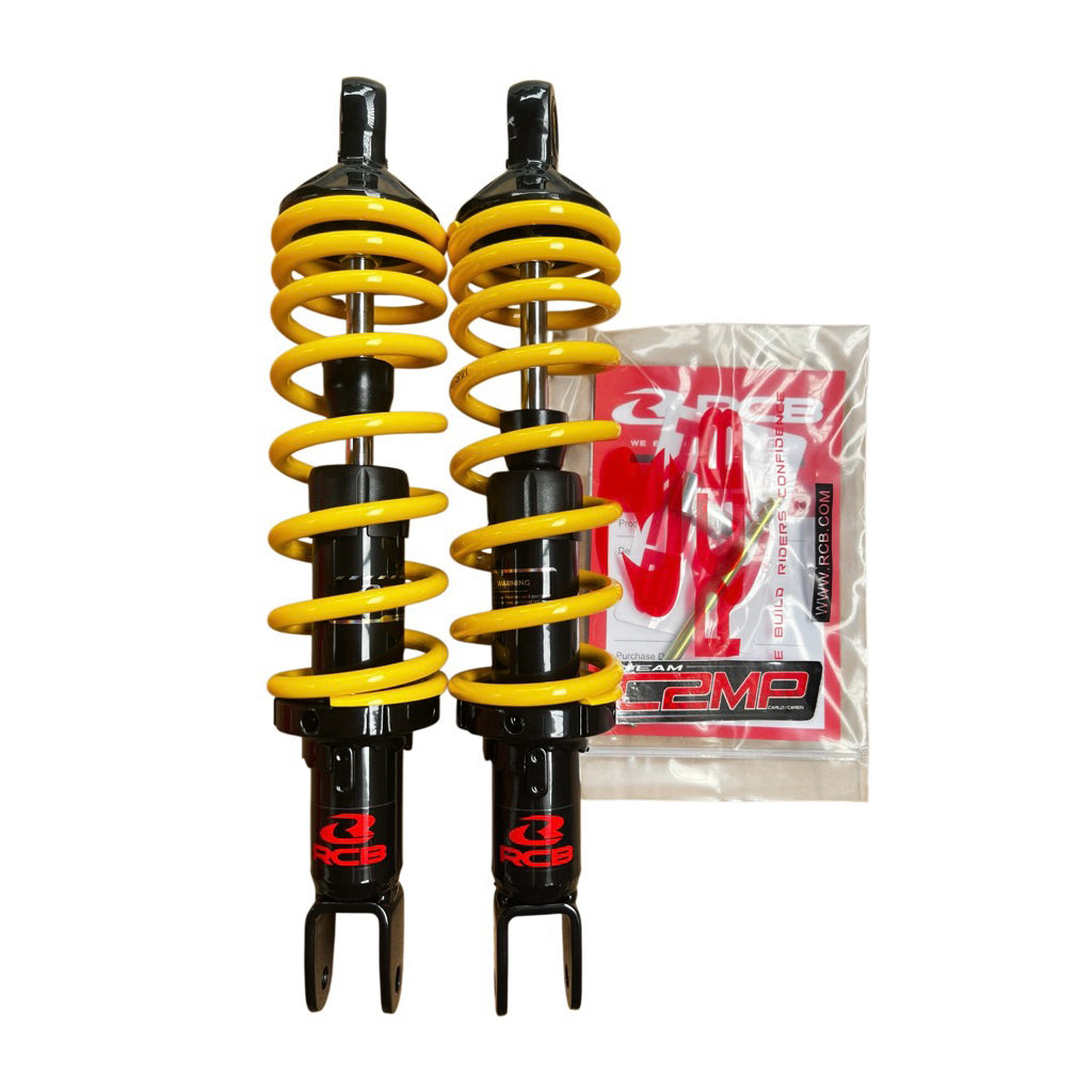YAMAHA AEROX 155 RCB REAR SHOCK ABSORBER A3  305MM 01A0266Y  | Yellow , 305mm, AEROX (Pack of 2)