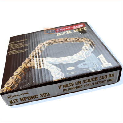 Honda highness cb350 / RS 350 Brass chain sprocket kit by Rolon