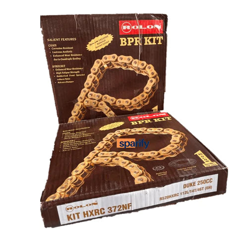 Brass chain sprocket replacement kit combo for KTM Duke 250CC