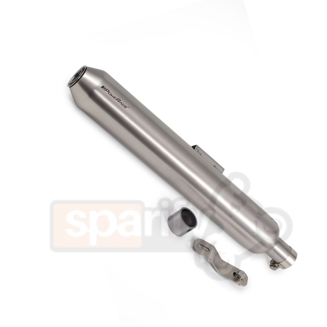 Royal Enfield Classic 350 / 500 Silver Matte Finish (Short Type) Powerage Performance Exhaust