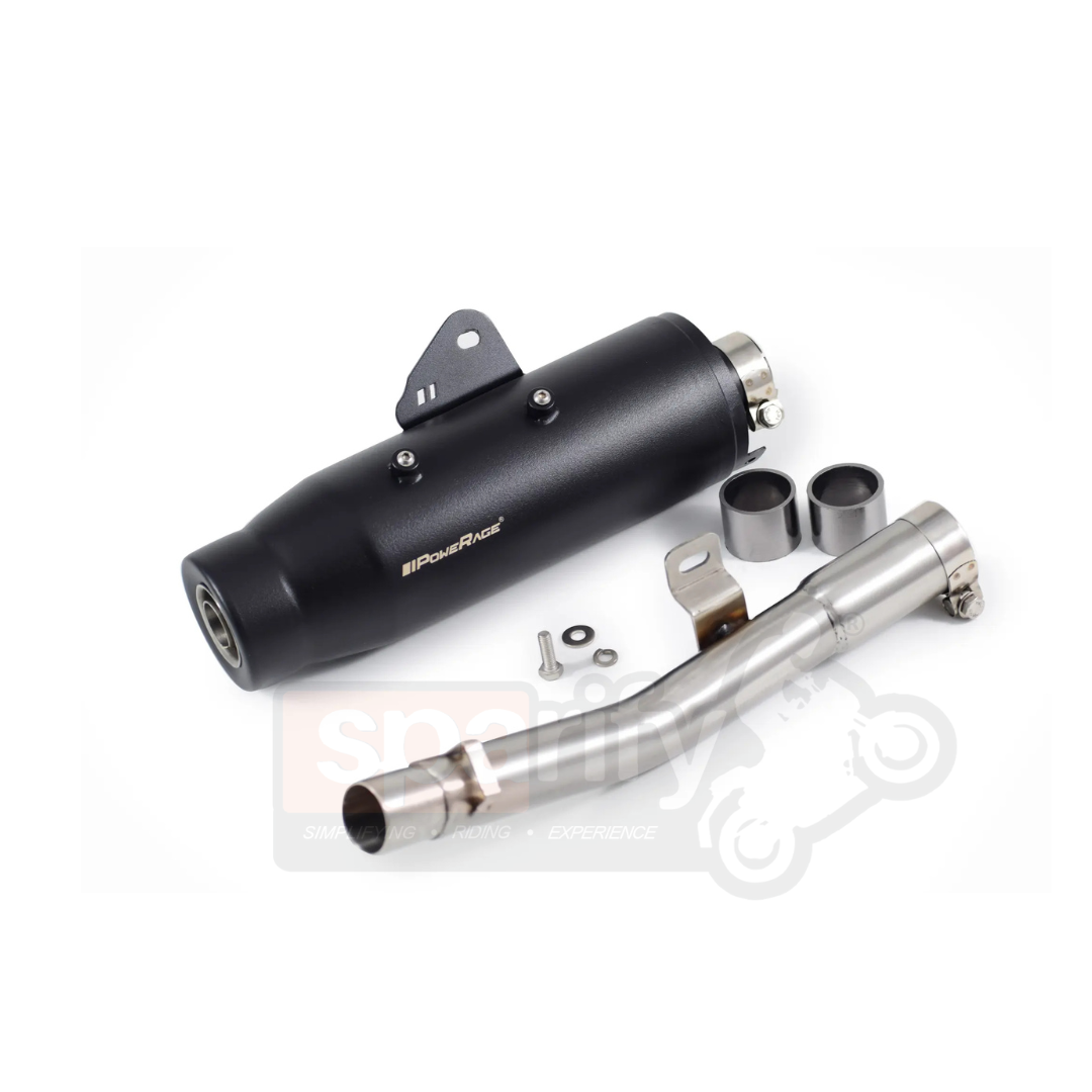 Royal Enfield Bear 650  PowerRage Slip On Exhaust - OE STYLE PERFORMANCE MUFFLER | BLACK