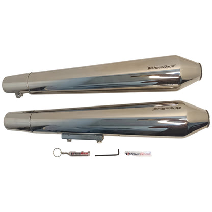 Royal Enfield Continental GT 650 / Interceptor 650 Twins Polish Finish - Long Type PoweRage Performance Slip-On Exhaust