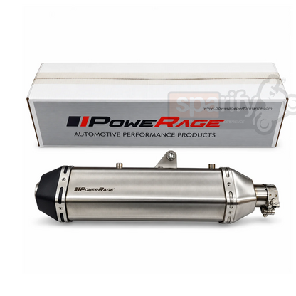 RE Himalayan 411 Brushed Steel Finish ( Matte ) PoweRage Performance Slip on Exhaust