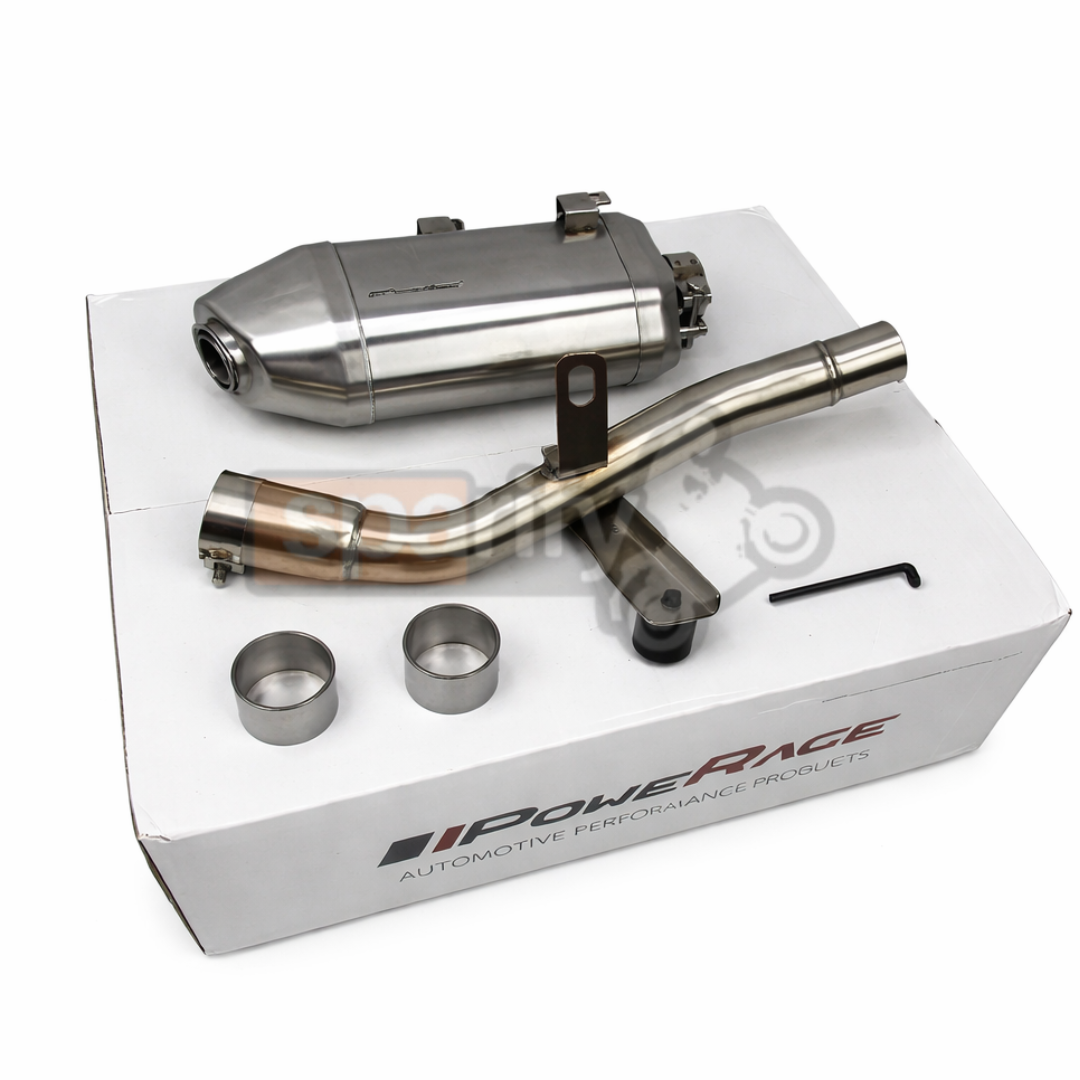 Royal Enfield Himalayan 450 PoweRage Performance Slip-On Exhaust with bend pipe