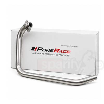 Himalayan 411  Powerage Performance Headers Pipe Brushed Steel Finish - Powerage