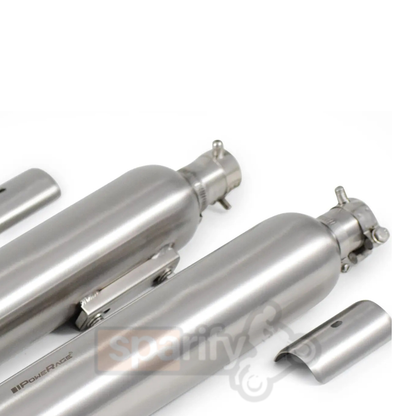 RE Super Meteor 650 – Brushed (MATTE) Finish PoweRage Performance Slip on Exhaust