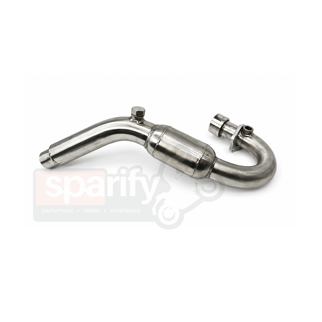 Hero Xpulse 200 / 4v / Pro / Rally Powerage Performance Slip-On Exhaust | Brushed Steel Finish