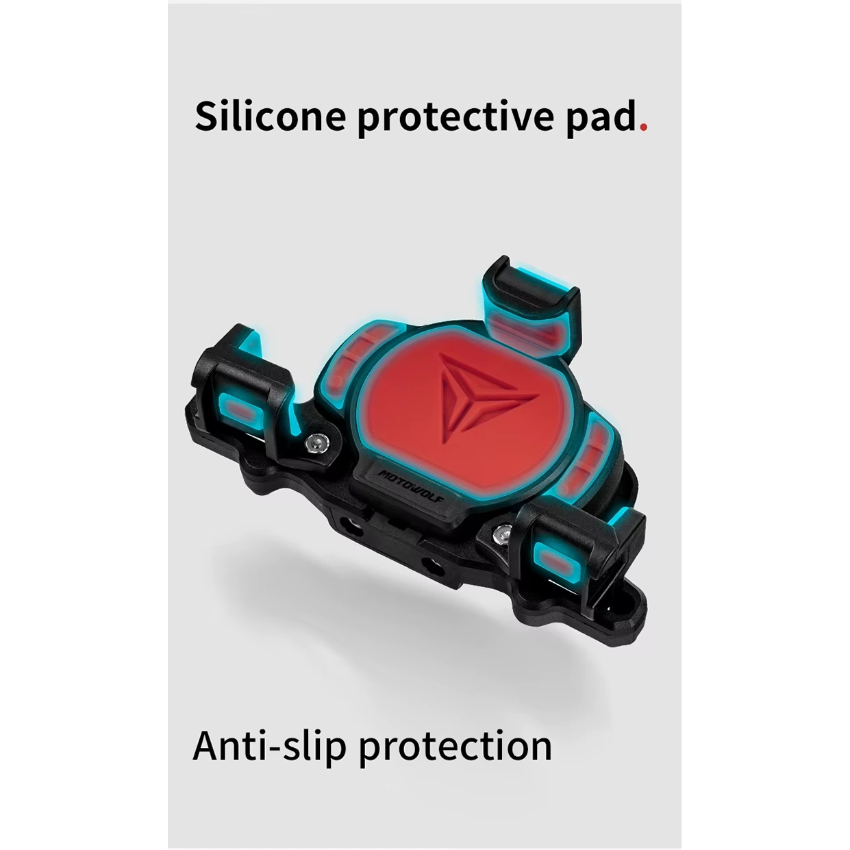 Motowolf Mdl2832 Motorcycle Mobile Holder | Anti-Theft Phone Mount | Silicone Grip Protection | Anti-Vibration Design | Gps & Maps Navigation Holder | Compatible With All Motorcycles & Scooters