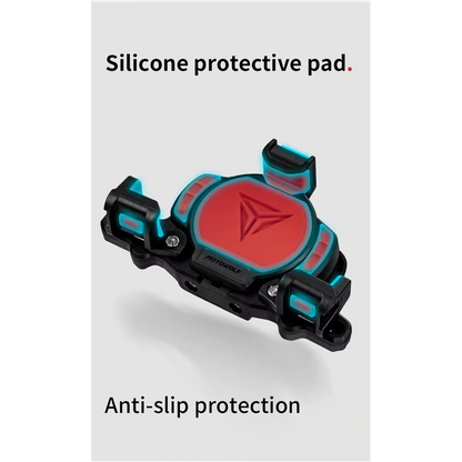 Motowolf Mdl2832 Motorcycle Mobile Holder | Anti-Theft Phone Mount | Silicone Grip Protection | Anti-Vibration Design | Gps & Maps Navigation Holder | Compatible With All Motorcycles & Scooters
