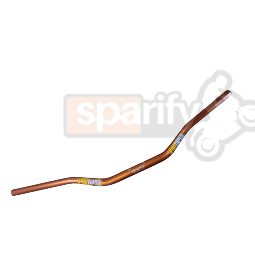 Protaper Aluminum Alloy Universal "Evo" Handlebar Fat Bat with Pair Clamps (Risers)  (Universal For Bike) - RACING ORANGE