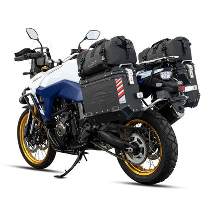 LOBOO 20L Wanderer Magnetic Roll-Top Motorcycle Tail Bag | IPX6 Waterproof Dry Duffel with Air Valve