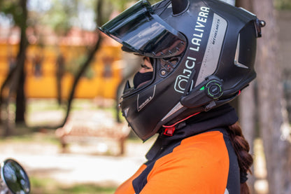 EJEAS Q8 Motorcycle Mesh Intercom, 6 Riders Group Talking at The Same Time - 1 year warranty