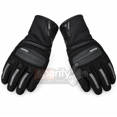 Raida Polyester Alps Cycling Waterproof Gloves | 3M Thinsulation | Touchscreen Compatible | TPR Palm Sliders ,Black