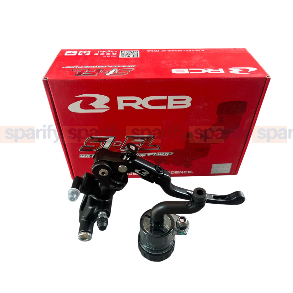 RCB S1 FL FORGED MASTER BRAKE PUMP MASTER CYLINDER (RH) 17MM BLACK ...