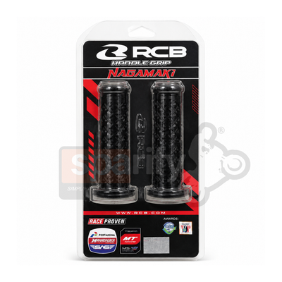 RCB  Nagamaki Handle Grip Set Black Bike Handle Bar Grip usable Compatible for Universal | Enhances Performance, Comfort & Stylish Look