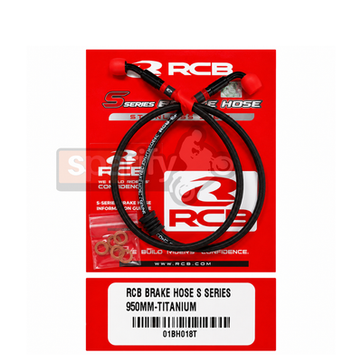 RCB S Series Brake Hose 950MM Titanium 01BH018T