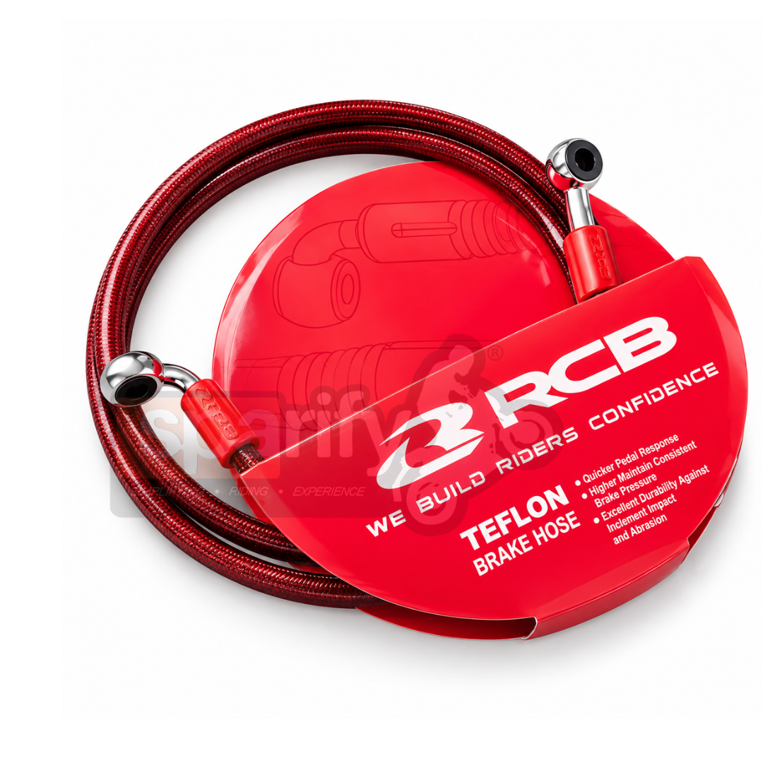 Racing boy Corporation ( RCB )  Teflon brake Hose 1300MM red | 01BH005