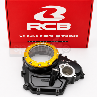 R15 v3 / MT 15 engine cover w/o kick starter 01E0010G- RCB ( RACING BOY CORPORATION ) - GOLD