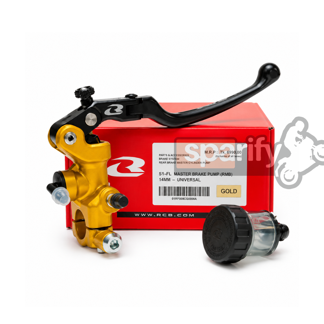 RCB S1-FL Forged Master Brake Pump 14MM RH Gold - 01BP048G
