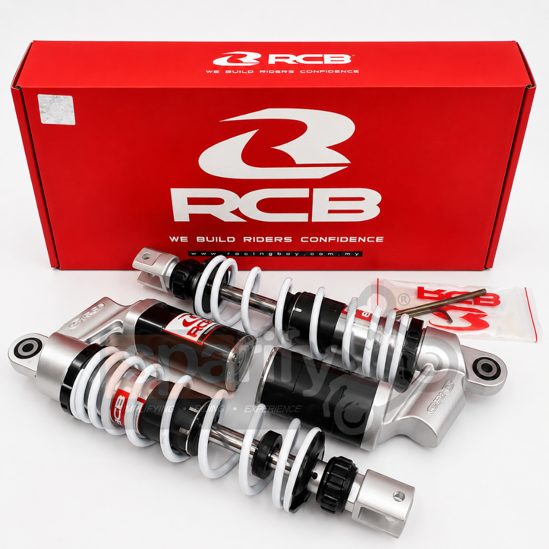 YAMAHA AEROX | RCB SB-5  SERIES | SUSPENSION REAR SHOCK ABSORBER | 01A0137W ( White ) ( RACING BOY CORPORATION )