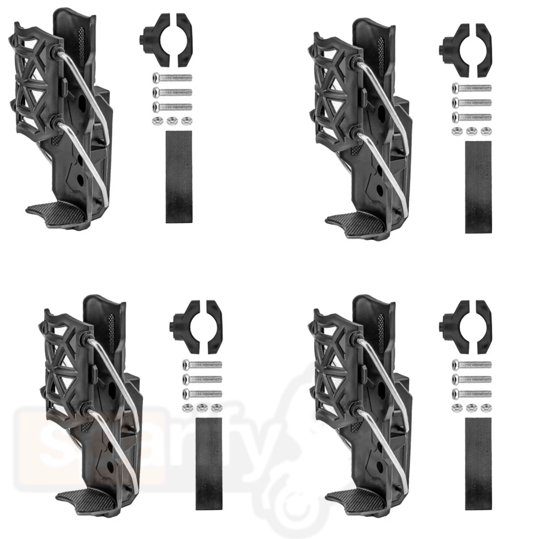 CAGE SERIES - Motorcycle Water Bottle Adjustable Rack/Holder  2.0 | 360° Rotation Adjust - ( UNIVERSAL) - BLACK