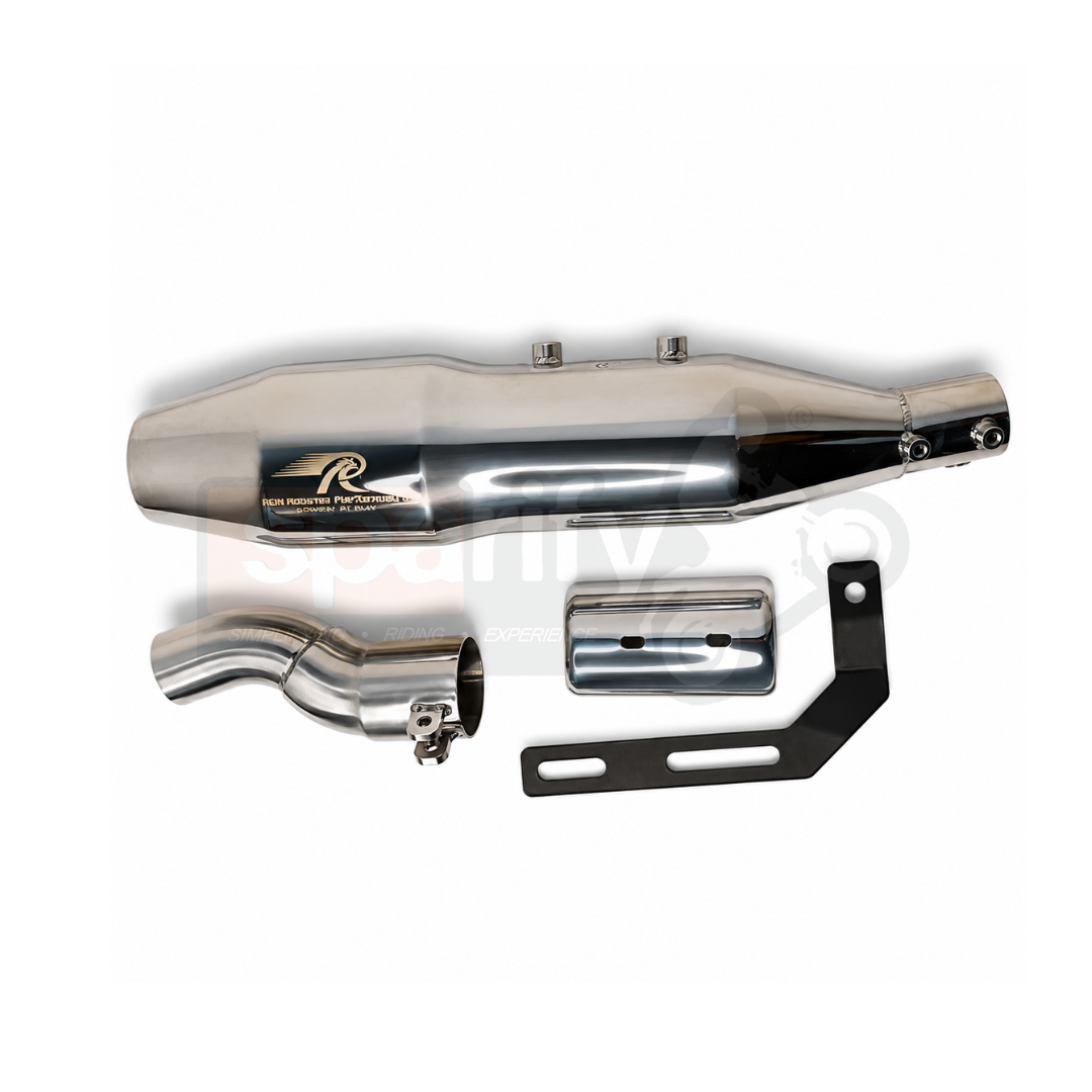 Triumph Speed 400, Speed T4 & Scrambler 400X Red Rooster Performance Blaze Exhaust | POLISH