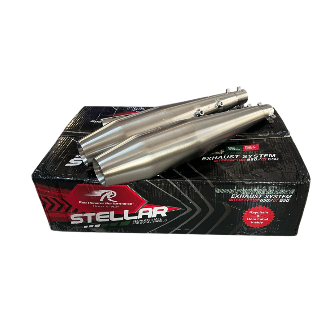 Red rooster performance exhaust for Interceptor 650 /continental