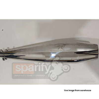 Red Rooster Stellar Polish (Single Side) Exhaust  for Interceptor 650 / Continental GT 650 – 1 Piece Only